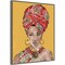 African Flair IV Earthy by Anne Tavoletti 23-in. W x 28-in. H. Canvas Wall Art Print Framed in Grey